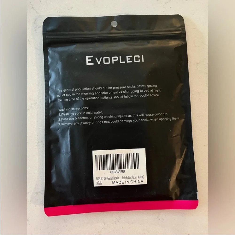 NWT Evopleci Unisex 20–30 mmHg Calf Compression Sleeves Size M Running